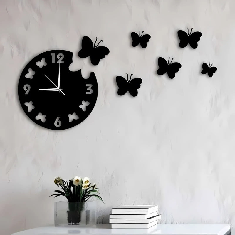 Butterfly Accent Wall Clock