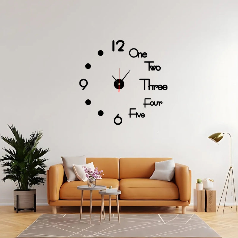 Modern 3D DIY Wall Clock