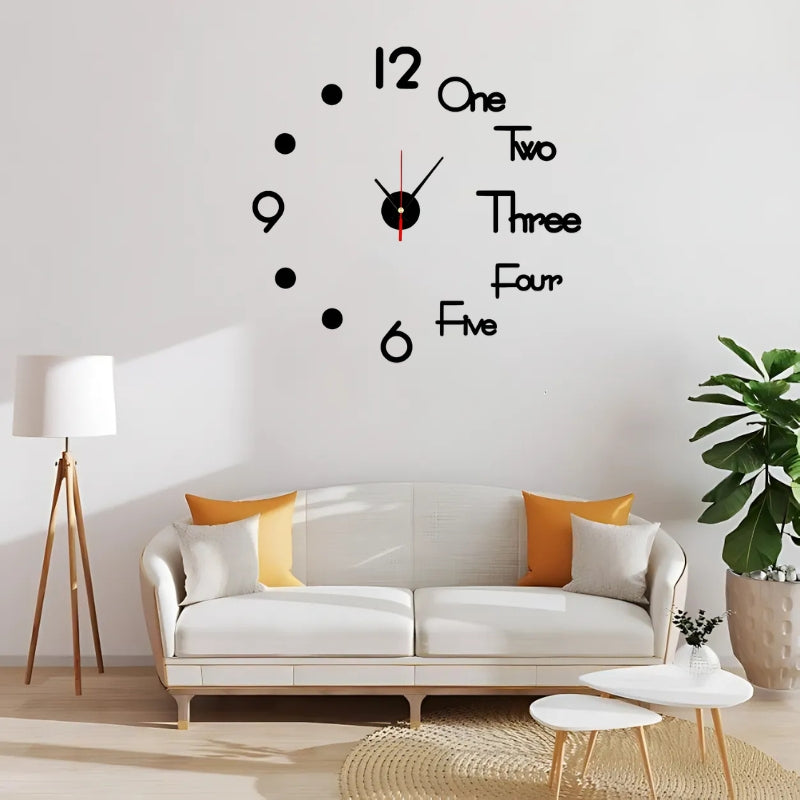 Modern 3D DIY Wall Clock