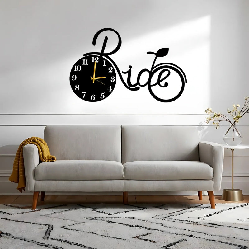Ride-Inspired Bicycle Wall Clock