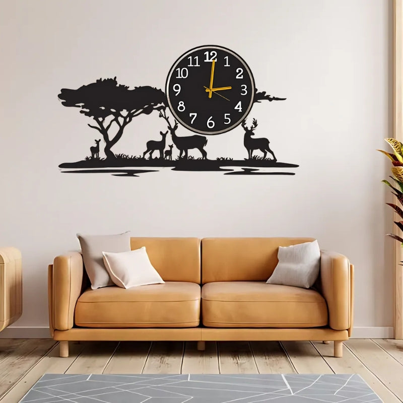 Serene Wildlife Wall Clock