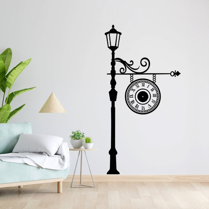 Vintage Street Lamp Wall Clock