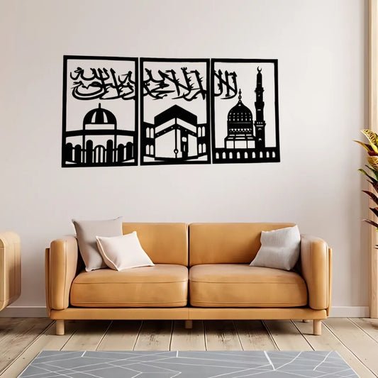 Sacred Landmarks with Calligraphy