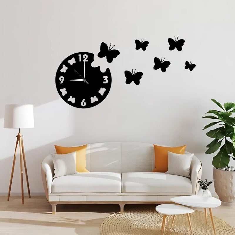 Butterfly Accent Wall Clock