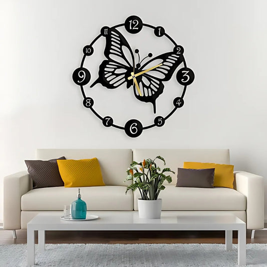 Modern Butterfly Wall Clock