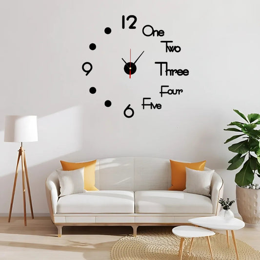Modern 3D DIY Wall Clock