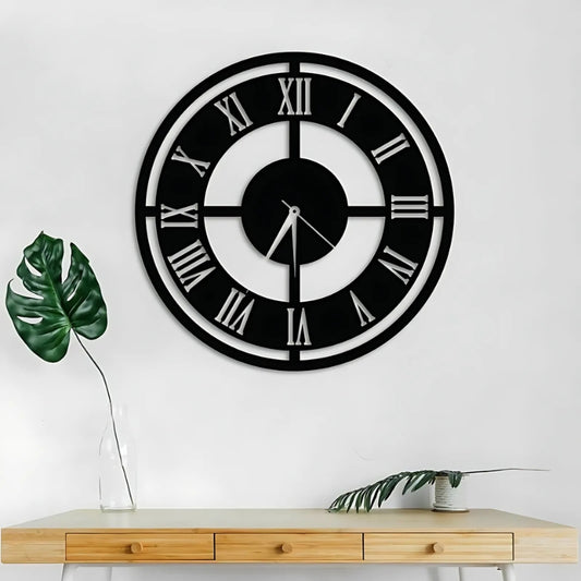 Modern Roman Numeral Wall Clock