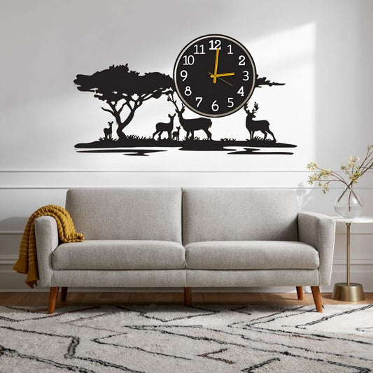 Serene Wildlife Wall Clock