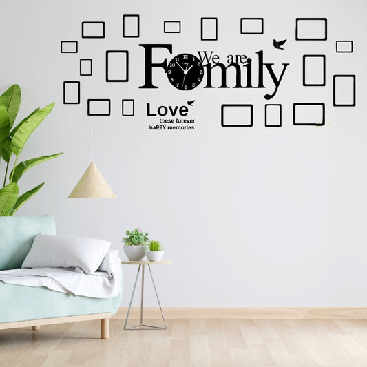 We Are Family Wall Clock